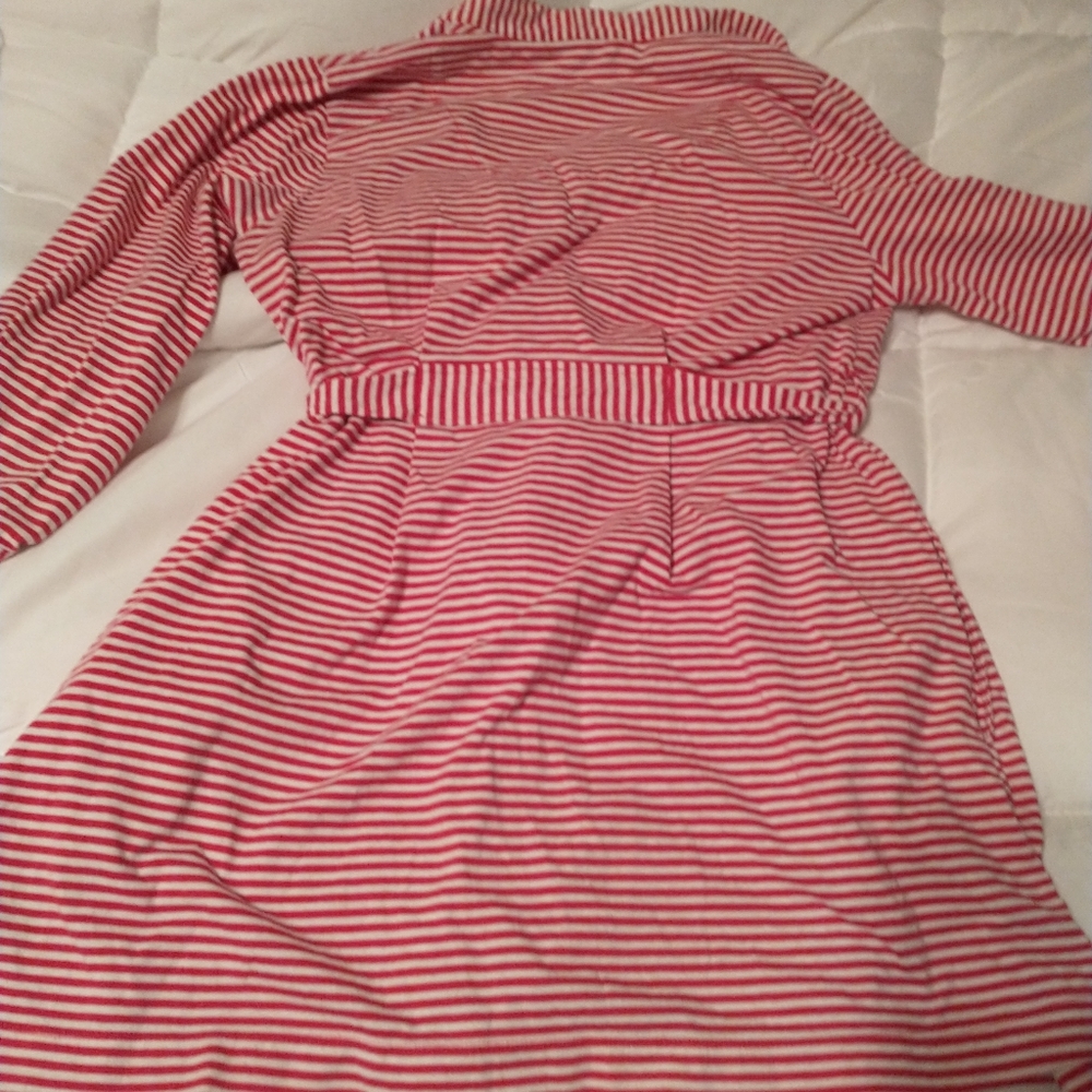 Kate Spade Striped Bow Robe M - Picture 2 of 8
